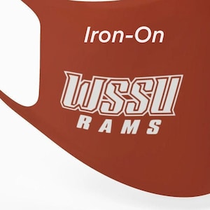 WSSU Rams Iron On  - HBCU Winston Salem State University Inspired - College Gift - Custom Colors