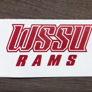 WSSU Rams Decal – Winston Salem State University, Permanent Adhesive - Etsy