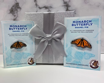 Monarch Butterfly Enamel Pin: Nature Lover Gift