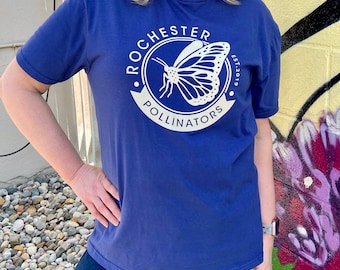 Rochester Pollinators Shirt, Save The Pollinators, Butterfly T-Shirt, Monarch Conservation Tee, City Of Rochester Michigan Top