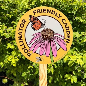 Enseigne Jardin des papillons : marqueur de fleurs sauvages en aluminium respectueux des pollinisateurs image 5