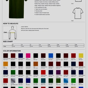 Pu&ograve; includere: Una cartella colori che mostra i diversi colori disponibili per una T-shirt Gildan Softstyle. La cartella include una variet&agrave; di colori, tra cui rosso, blu, verde e nero. La cartella include anche il codice colore Pantone per ogni colore. Il testo "Non tutte le taglie sono disponibili in ogni colore." &egrave; in fondo alla cartella.