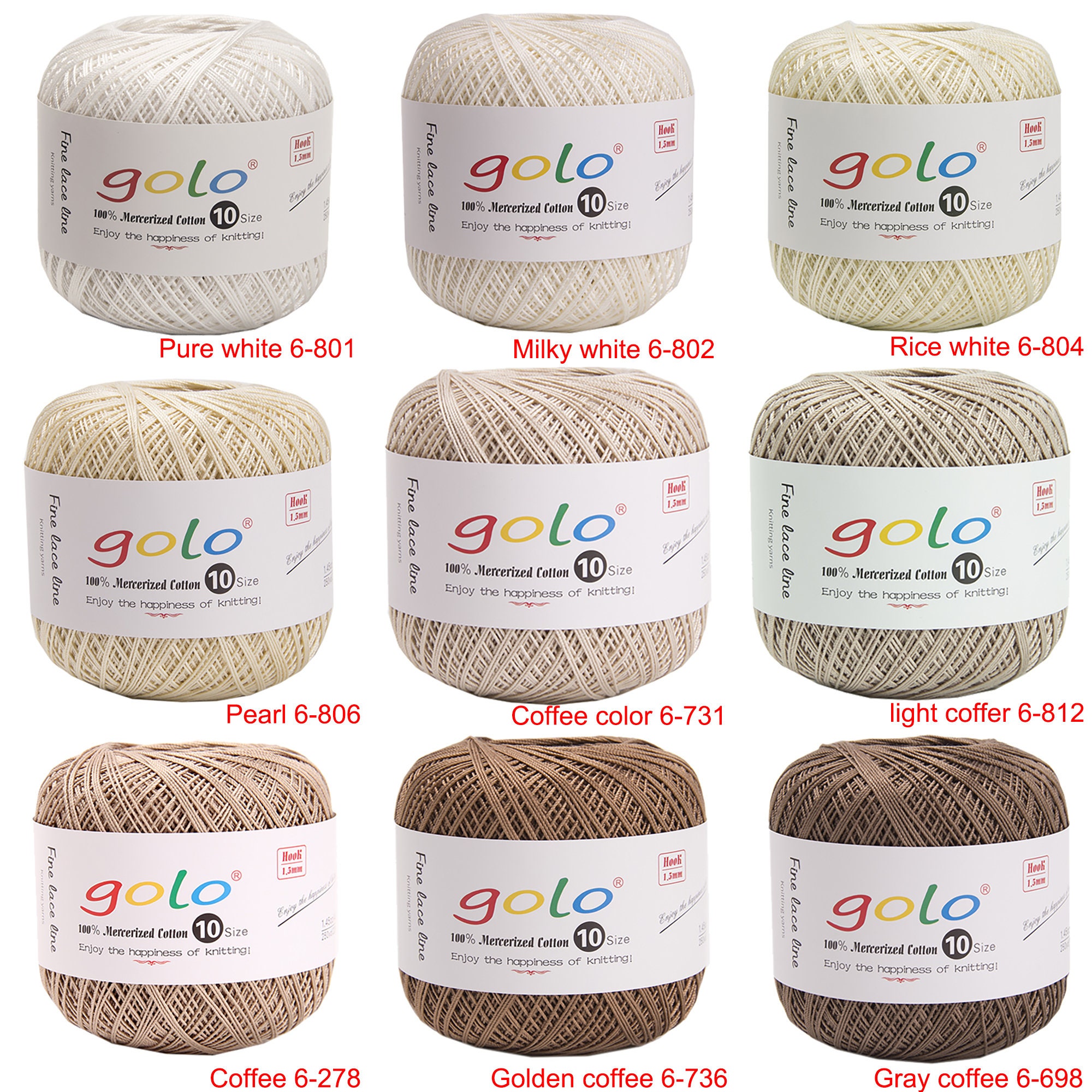 Golo Crochet Thread Size 10 Yarn for Crocheting Crochet Yarn Etsy UK