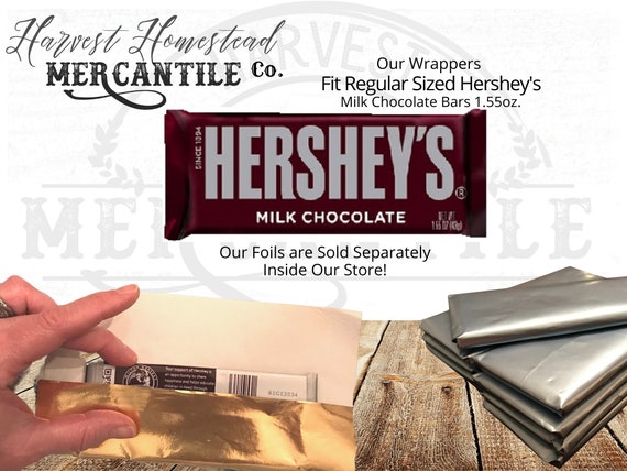 Silver Paper Backed Foil Wrappers for Overwrapping Chocolate Bars - Candy  Wrapper Store