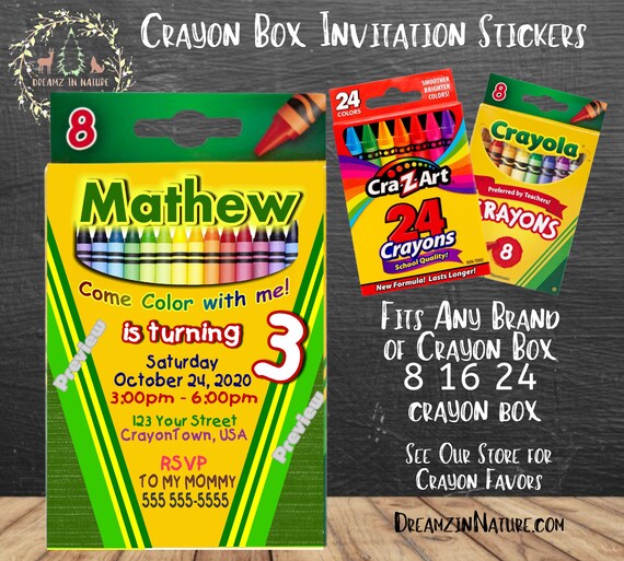 for Birthday Party Baby Shower Personalized Krishna Coloring Pages Crayon Labels & Crayon Box ...