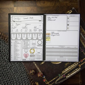 Dungeons and Dragons Reusable Hardbound Character Book D&D