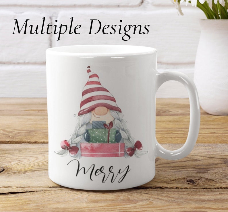 Personalized Gnome Christmas Mug Family Christmas Mug Set Etsy
