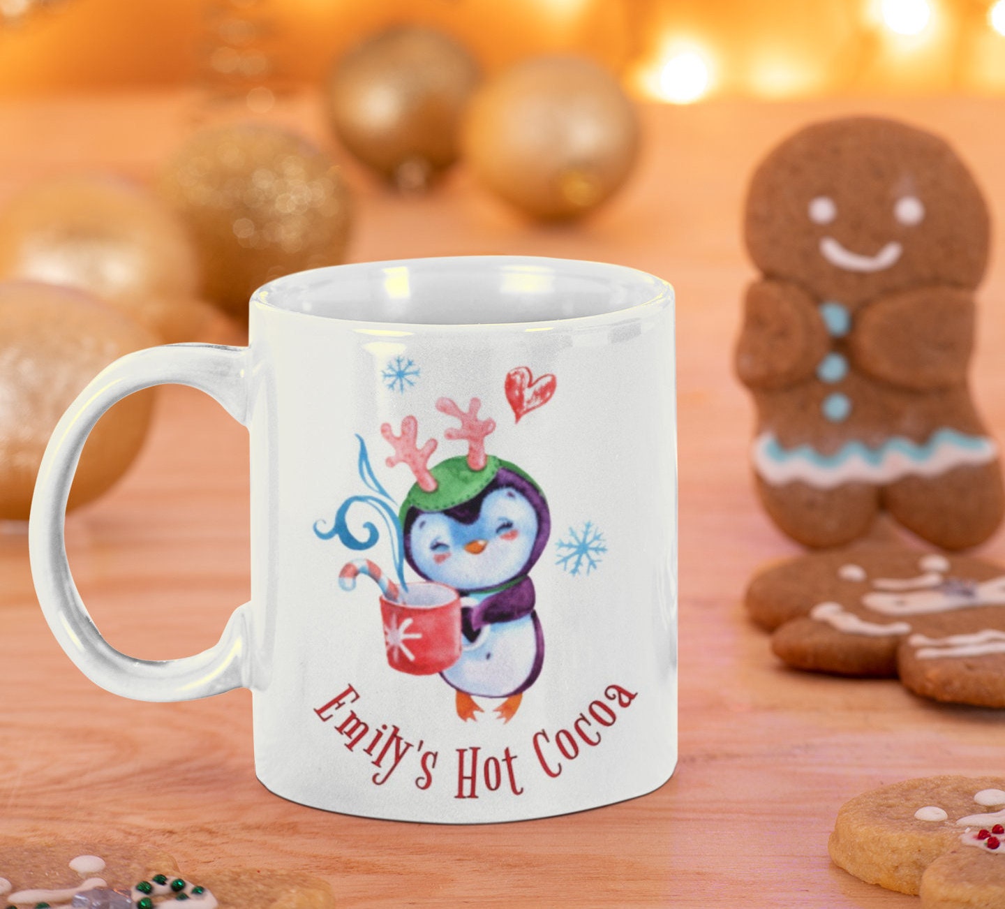 Personalizado niños taza niños Navidad caliente taza de | Etsy