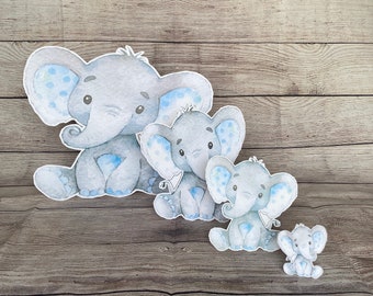 baby boy shower elephant centerpieces