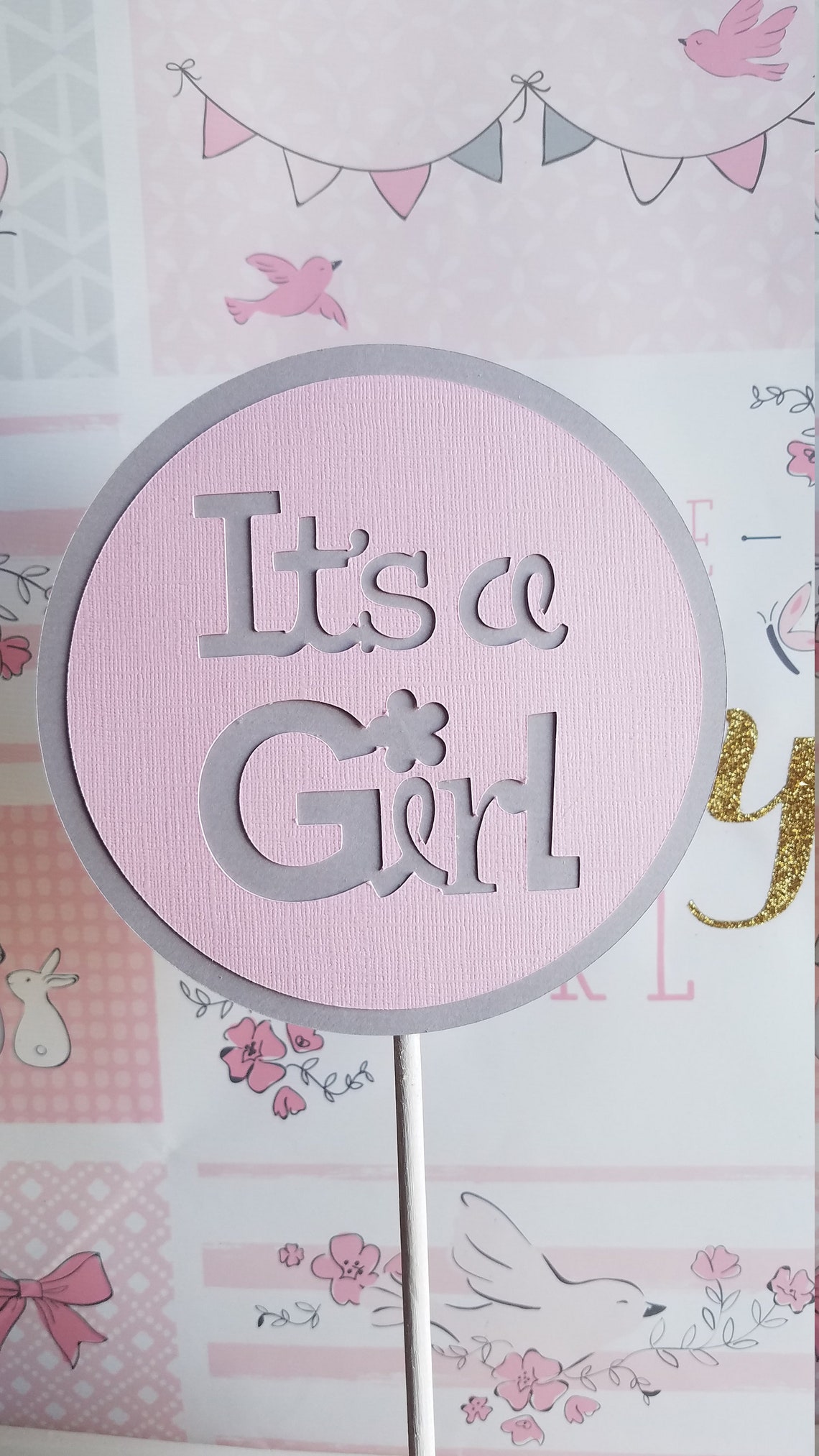 It's a Girl Cutout Centerpiece Baby Shower Baby Showers Etsy