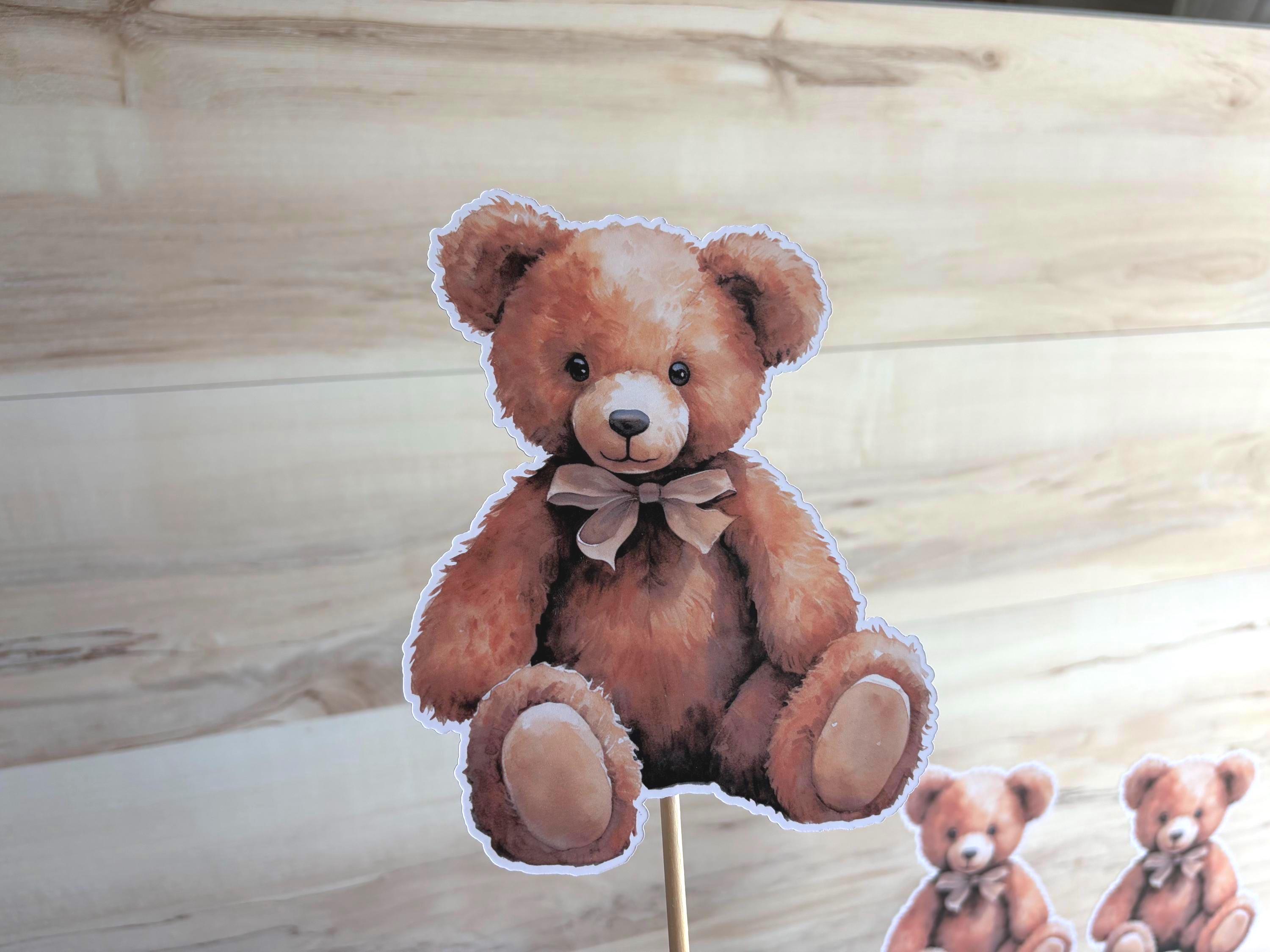 Teddy Bear Centerpiece Bundle: Boho Baby Shower Decor, First Birthday ...