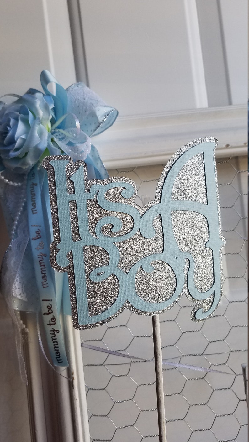 It's a Boy Cutout Baby Shower Centerpiece Baby Showers Etsy