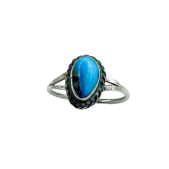 Southwestern Delicate Woman Ring, Alpaca, Chrysoc… - image 2