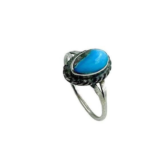 Southwestern Delicate Woman Ring, Alpaca, Chrysoc… - image 3