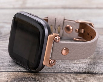 Cinturino in pelle per Fitbit Versa 2, Fitbit Versa Lite, sottile cinturino in pelle Fitbit Versa Lite per donna, cinturino Fitbit Versa, regalo per lei