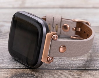 Fitbit Versa 2 Leather Watch Band, Fitbit Versa Lite, Slim Leather Fitbit Versa Lite Watch for Women, Fitbit Versa Band, Gift for Her