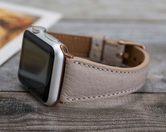 Correa de cuero para Apple Watch de 38 mm, 40 mm, 41 mm, 42 mm, 44 mm y 45 mm para mujer, pulsera de cuero para Apple Watch 7, 6, 5 y 3 SE