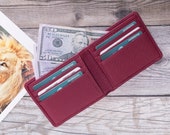 MINIMALIST LEATHER WALLET, Personalized Slim Front Pocket Wallet, Men 39 s Cardholder, Distressed Leather Cardholder, Perfect Gift