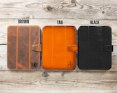 Leather iPad Pro 11"/13" (2024) Case, Personalized Wallet Cover with Pen Holder