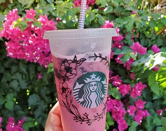 Free Free 285 Flower Wreath Starbucks Cup Svg SVG PNG EPS DXF File