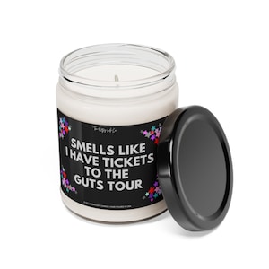 Smells Like I Have Tickets to The Guts Tour Candle, Gift for Livies Rodrigo Fan, Guts Merch image 3