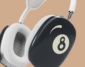 8 Ball AirPods Max Cases, Custom Pool Ball AirPods Max Covers, Trendy Gift for Billiards Lover, Lucky Number Magic 8Ball Snap On Cover