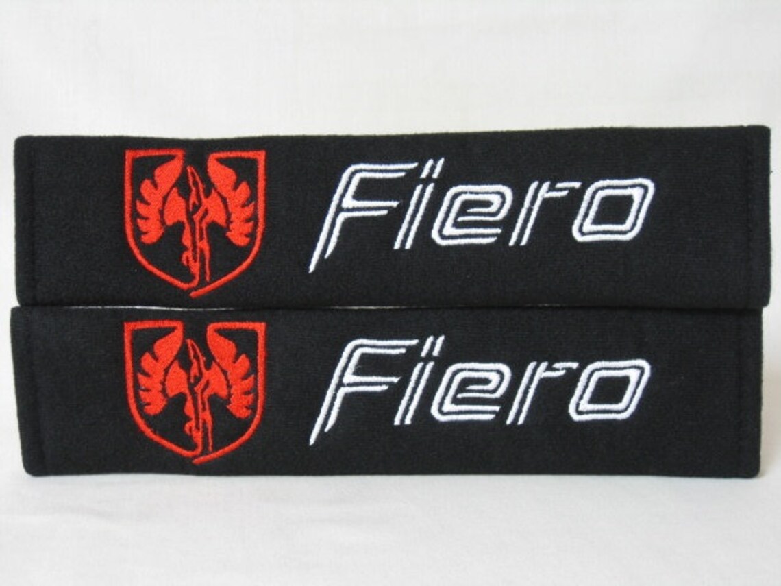 2 Pieces 1 PAIR Pontiac Fiero Embroidery Seat Belt Cover Etsy
