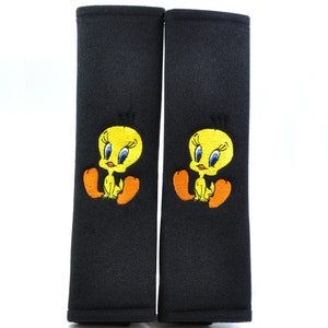 2 pezzi (1 PAIO) Looney Tunes Tweety Bird Copricintura Cuscino Imbottitura per Spalla