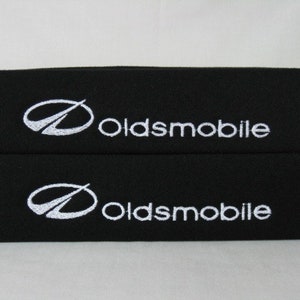 2 pieces (1 PAIR) Oldsmobile Embroidery Seat Belt Cover Cushion Shoulder Harness Pad