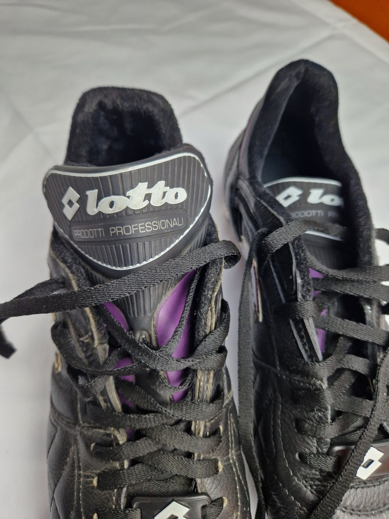 Lotto Soccer Shoes Vintage 80s-90s Leather Boots Cleats Size  display picture 2