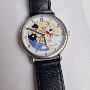 Vintage Tintin Milou Watch LTD Edition NOT Working Citime Herge 90s