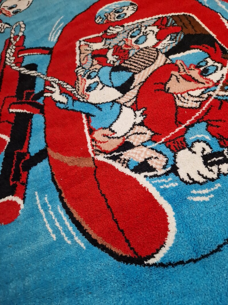 Vintage Walt Disney Rug Ducktales by Saves the Day Scrooge Duck 140