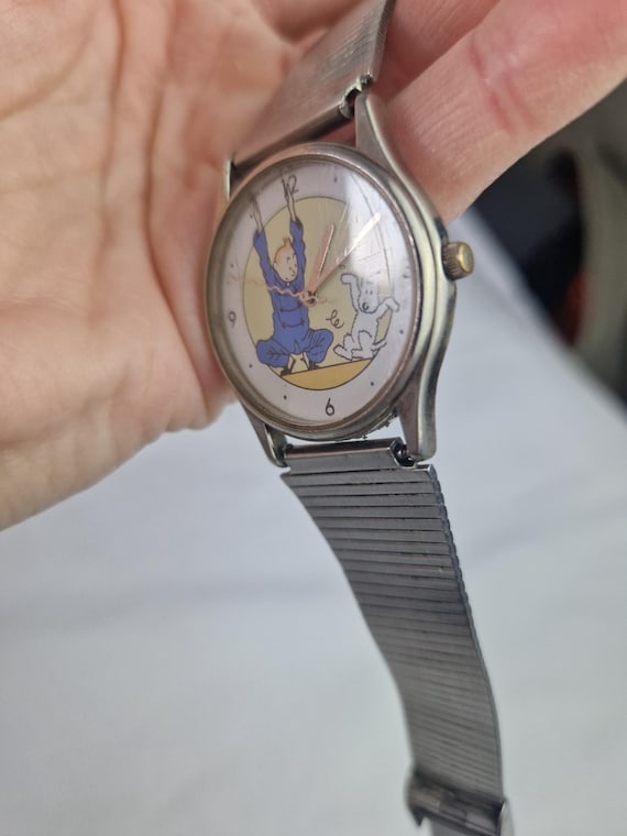 Vintage Tintin Milou Ship Watch LTD Edition Working Citime Herge