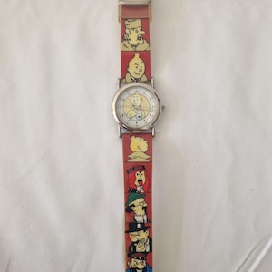 Vintage Tintin Milou Watch LTD Edition Working Citime Herge 90s