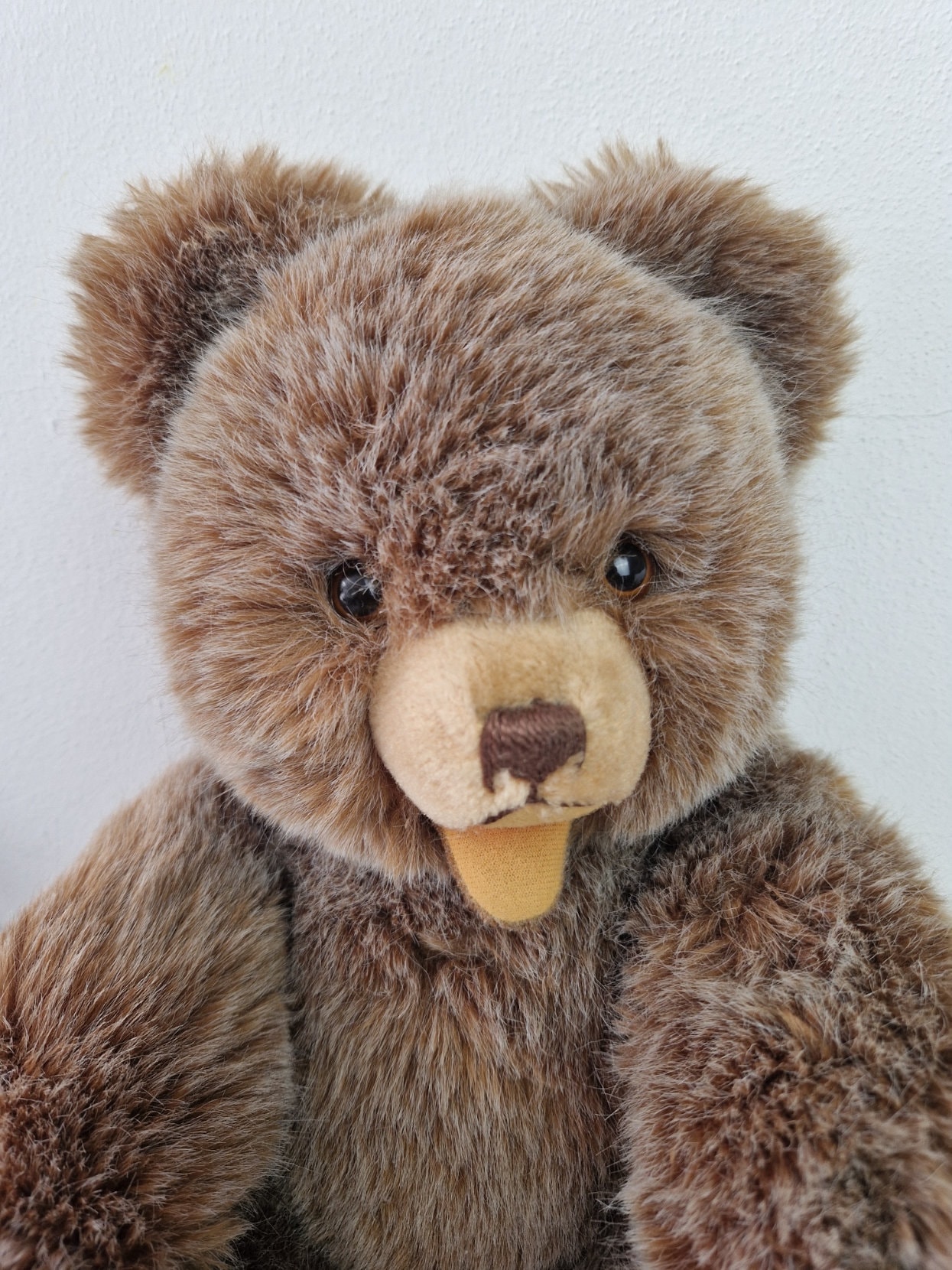 Hermann Teddy Bear Germany 1960's Vintage Open Mouth Bear Plush