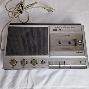 Kassettenrekorder PHILIPS D 6410 tragbar oder Bereich EU Kabel