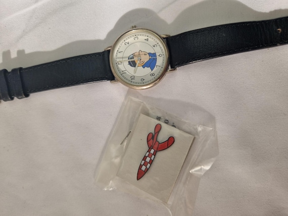 Vintage Tintin Globetrotter Watch Ltd Edition Working Citime Herge
