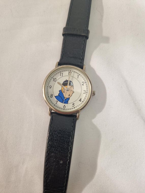 Vintage Tintin Globetrotter Watch Ltd Edition Working Citime Herge