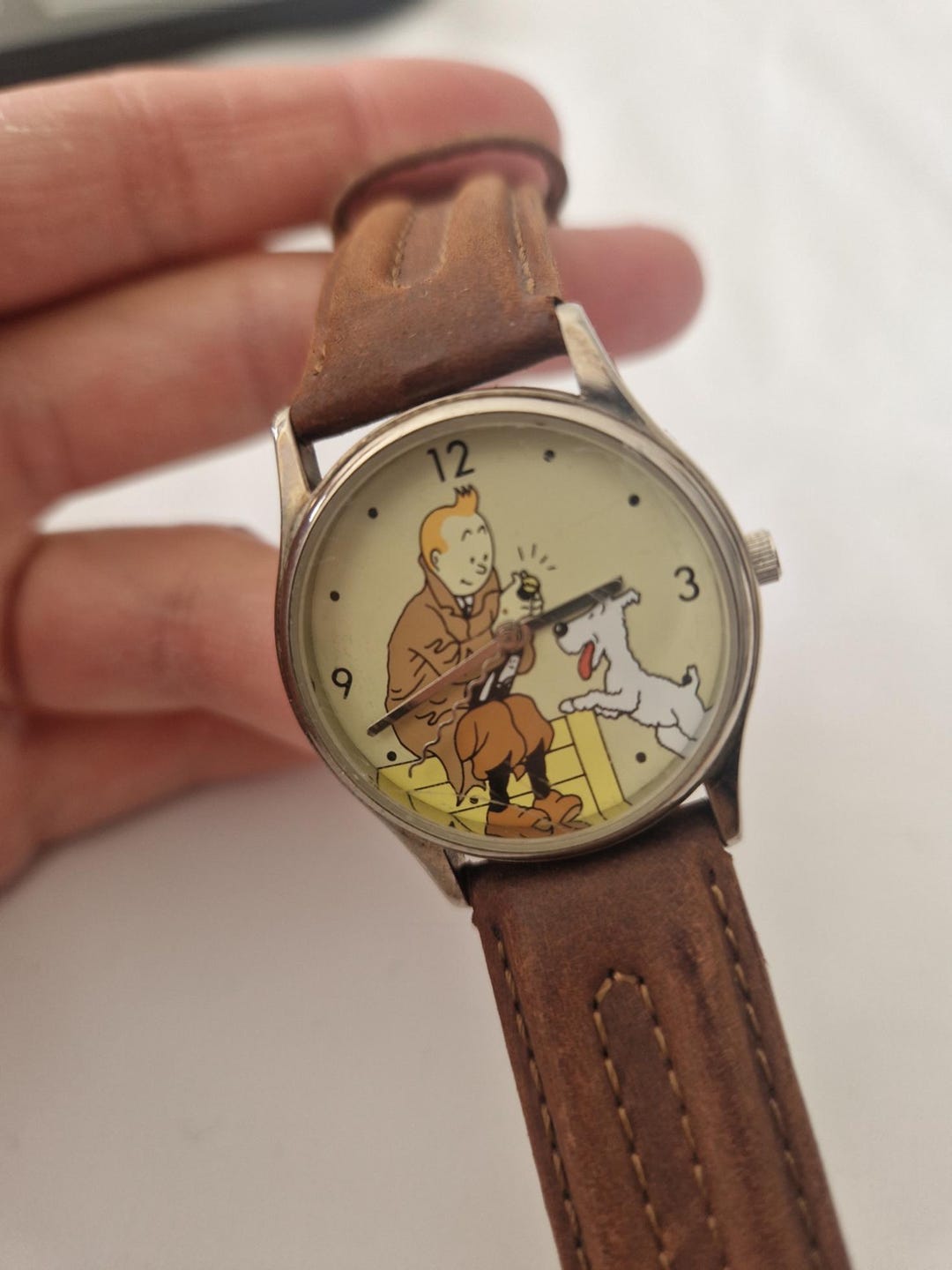 Hergé & Citime - Montre Tintin & Milou, sérigraphiée, au Congo