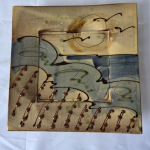 Niek Hoogland Studio Pottery Untersetzer, signiertes zeitgenössisches Keramikgeschirr