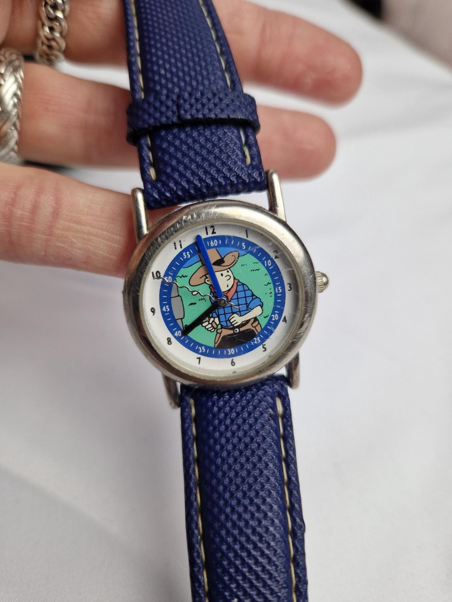 Citime 1994 Watch Tintin Cowboy Hergé Vintage - Etsy