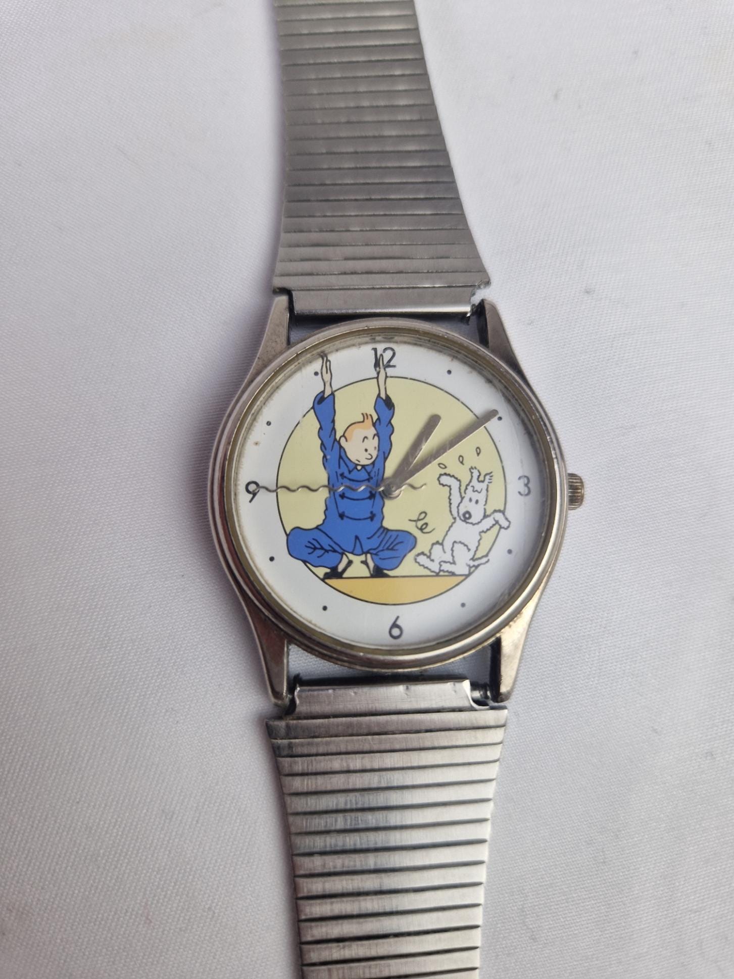Vintage Tintin Milou Ship Watch LTD Edition Working Citime Herge