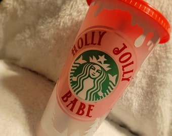 Holly Jolly Babe 24oz Starbucks Tumbler