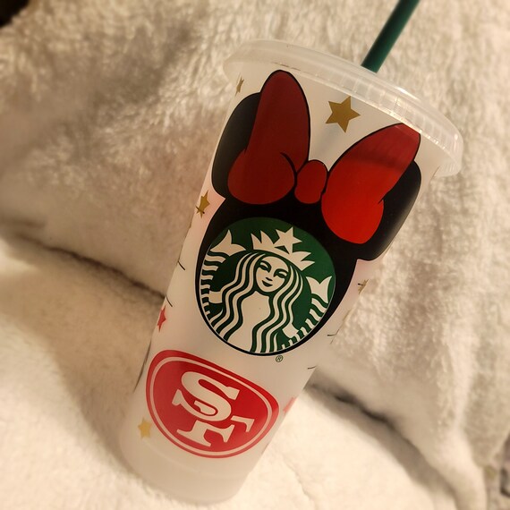 49ers Niners 24oz Custom Starbucks Tumbler Minnie - Etsy