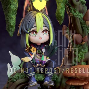 Tighnari -FAN ART- Custom Sizes-Multiple Options-Hand Cleaning-3D KIT