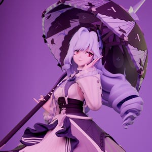 Vivian -FAN ART- Custom Sizes-Multiple Options-Hand Cleaning-3D KIT