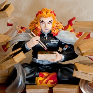 Rengoku -FAN ART- Custom Sizes-Multiple Options-Hand Cleaning-3D KIT