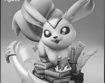 Chibi Carbuncle -FAN ART- Custom Orders - Sizes-Multiple Options-Custom Hand Painting-3D KIT Print on Demand