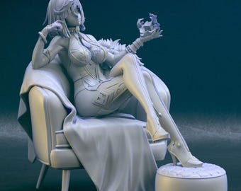 Yelan -FAN ART- Custom Orders - Sizes-Multiple Options-Custom Hand Painting-3D KIT Print on Demand