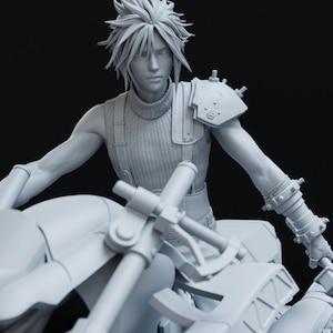 Cloud -FAN ART- Custom Orders - Sizes-Multiple Options-Custom Hand Painting-3D KIT Print on Demand